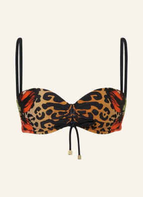 Heidi Klein Góra Od Bikini Z Fiszbinami Leopard schwarz