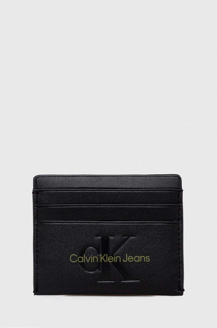 Calvin Klein Jeans etui na karty kolor czarny