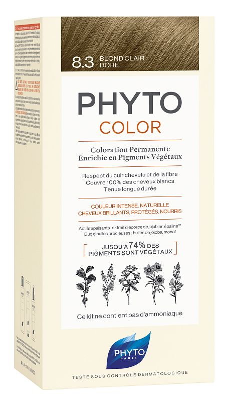 Phyto Phytocolor Farba do włosów, 8.3 Jasny Złoty Blond