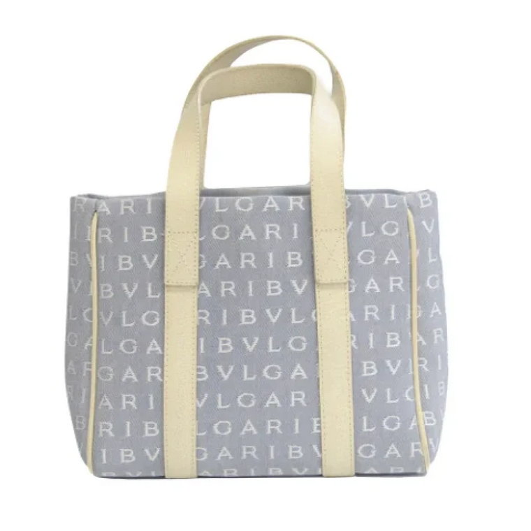 Pre-owned Canvas handbags Bvlgari Vintage