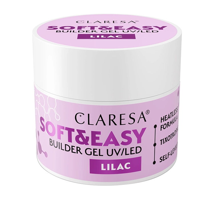 Claresa Soft & Easy żel budujący Lilac 90g