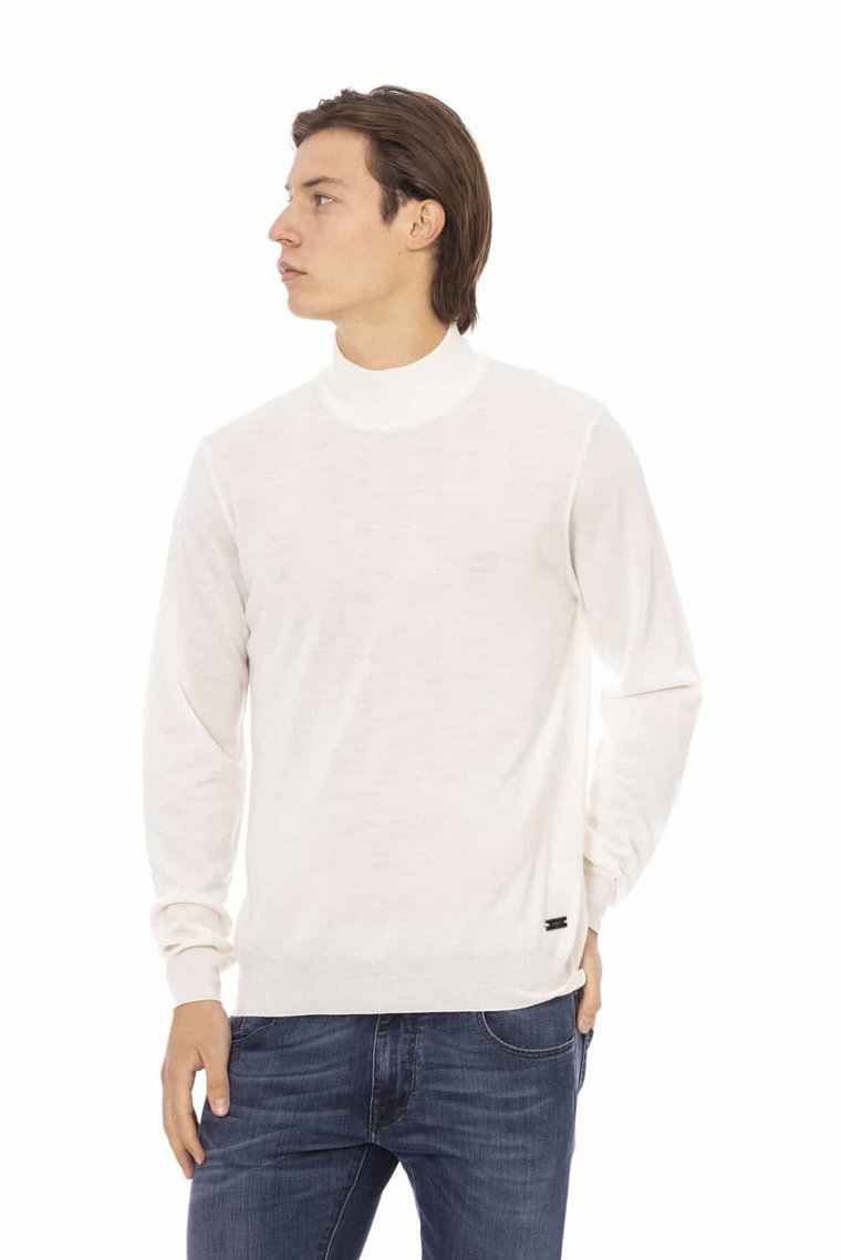 Swetry marki Baldinini Trend model LP2510_TORINO kolor Biały. Odzież męska. Sezon: Jesień/Zima