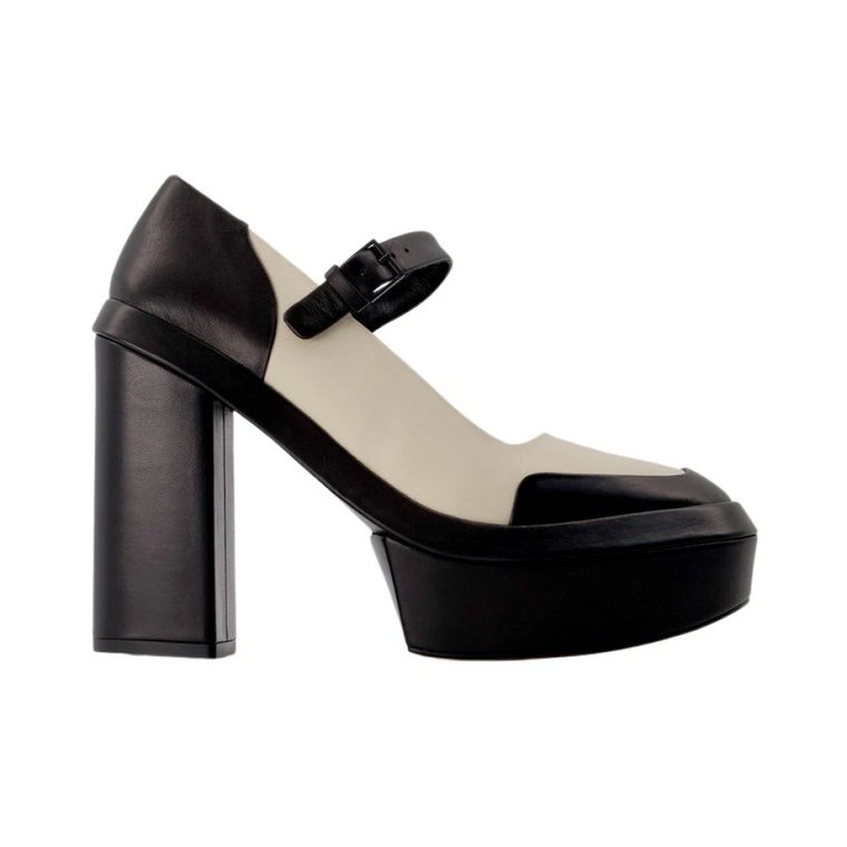 Juna Pumps in Czarny Leather Clergerie