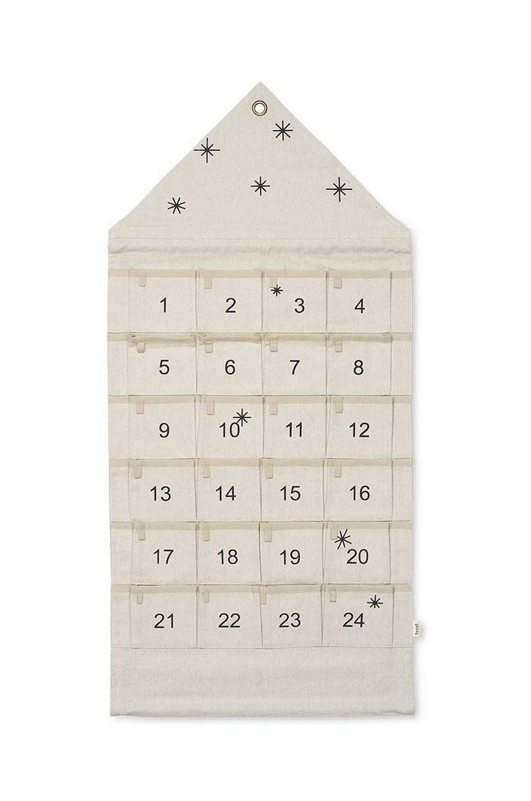 ferm LIVING kalendarz adwentowy dla dzieci Star Christmas Calendar