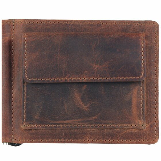 Greenland Nature Montana Wallet Dollar Clip Leather 11,5 cm natur