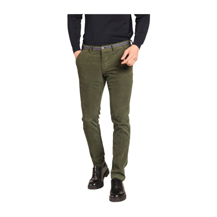 Welurowe Zimowe Spodnie Chino Slim Fit Mason's