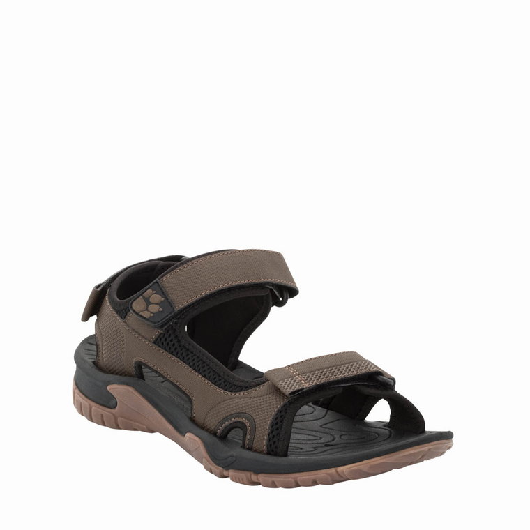 Sandały męskie Jack Wolfskin LAKEWOOD CRUISE SANDAL M dark wood - 10