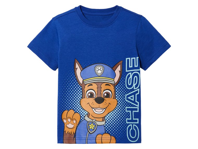 T-shirt dla małych dzieci z nadrukiem Paw Patrol (98 - 104, Wzór Chase)