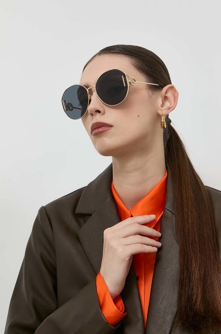 Gucci okulary przeciwsłoneczne GG1206SA damskie kolor czarny