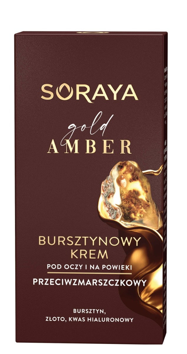 Soraya Gold Amber - Bursztynowy krem przeciwzmarszczkowy pod oczy i na powieki 15ml