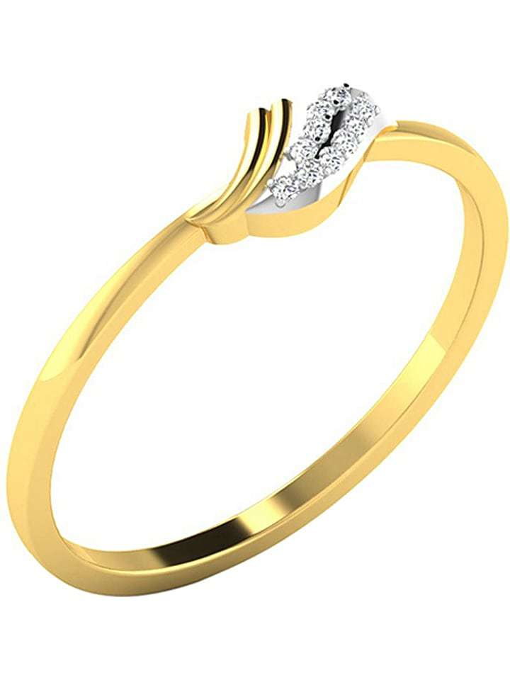 Aria Złoty pierścionek z diamentami