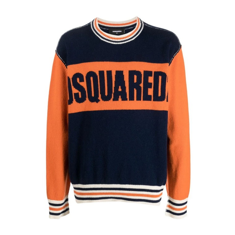 Kolorowy sweter męski Aw23 Dsquared2