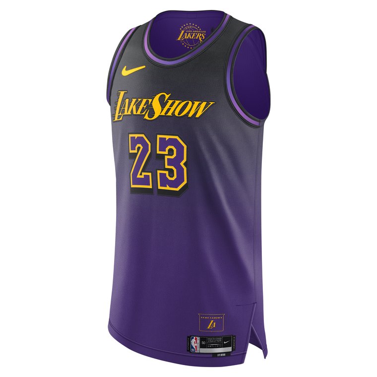 Koszulka męska Nike Dri-FIT ADV NBA Authentic Lebron James Los Angeles Lakers City Edition 2024/25 - Fiolet