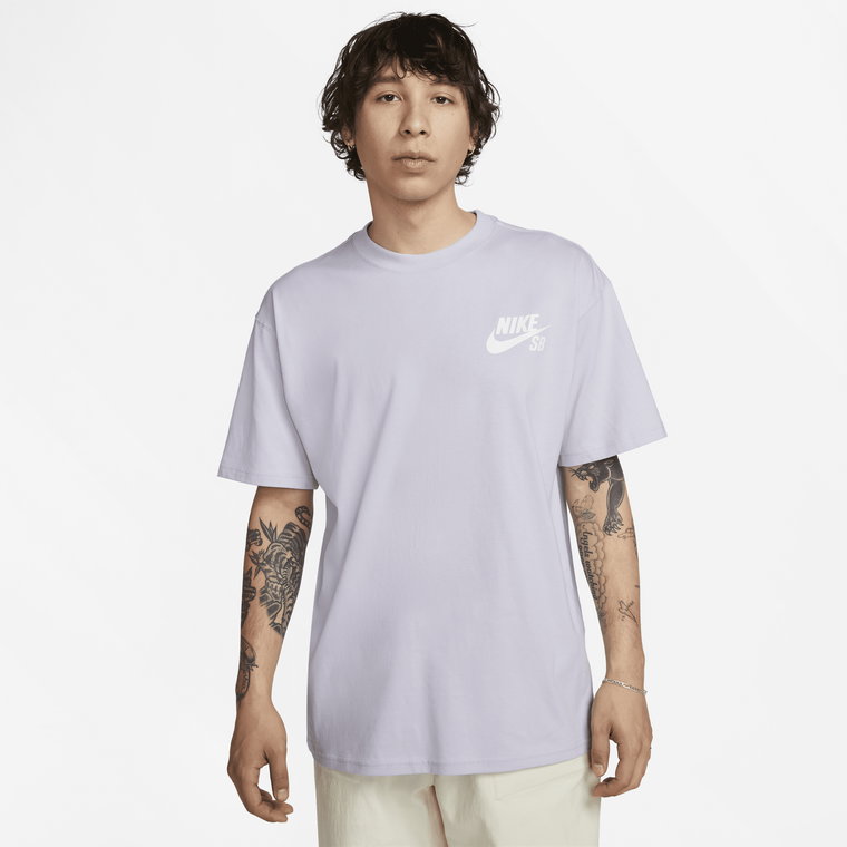 T-shirt do skateboardingu z logo Nike SB - Szary