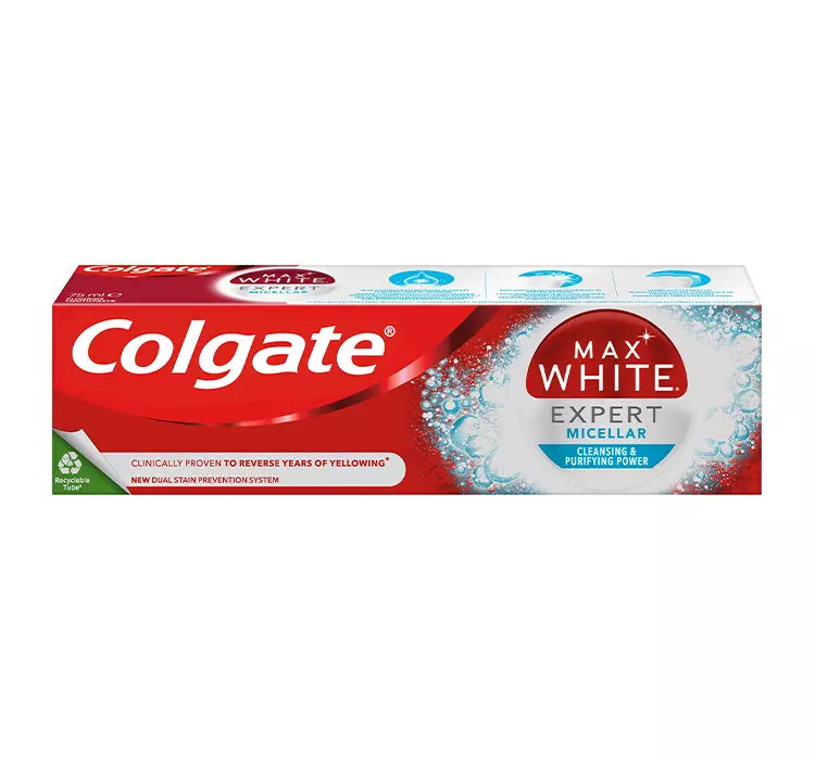 COLGATE MAX WHITE EXPERT MICELLAR PASTA DO ZĘBÓW 75ML