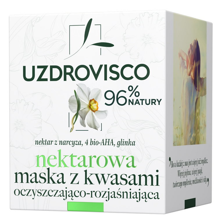 Uzdrovisco Narcyz Nektarowa Maska z Kwasami Oczyszczająco-Rozjaśniająca 50 ml