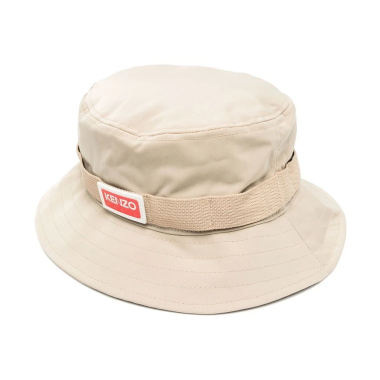 Beige Side Logo Bucket Hat Kenzo