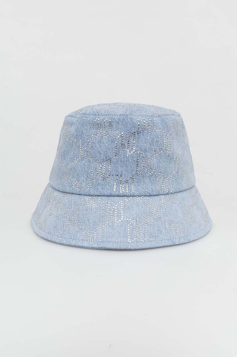 Karl Lagerfeld kapelusz jeansowy kolor niebieski