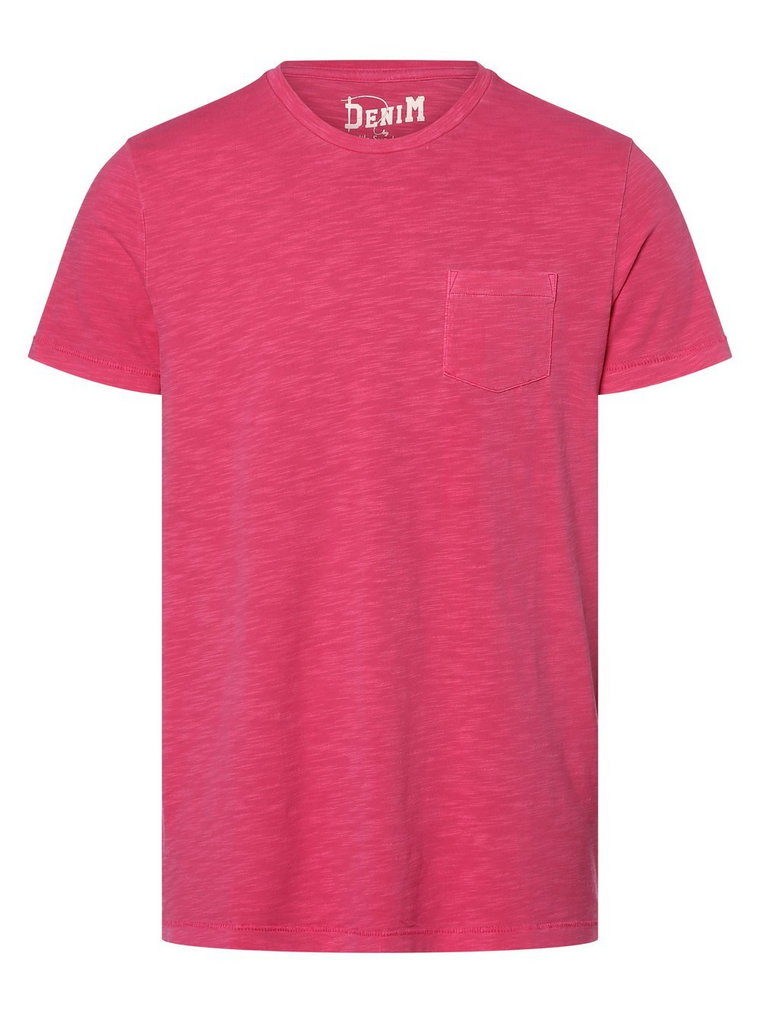 DENIM by Nils Sundström - T-shirt męski, wyrazisty róż