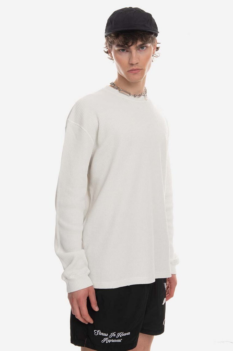 Guess U.S.A. sweter bawełniany kolor biały lekki M3GP00.KBB20-G046