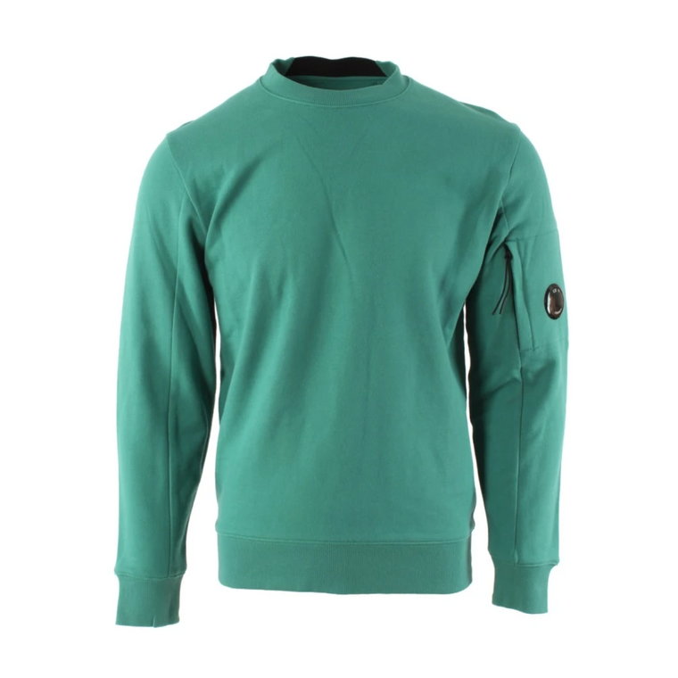Stylowy Zielony Sweter z Diagonalnym Wzorem C.p. Company