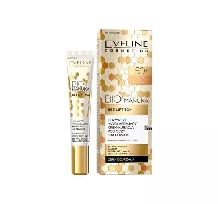 EVELINE BIO MANUKA LIFT ODŻYWCZO-WYGŁADZAJĄCY KREM-KURACJA POD OCZY I NA POWIEKI 20ML