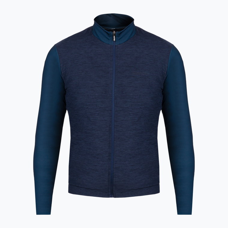 Bluza rowerowa męska Santini Colore Puro Thermal Jersey nautica