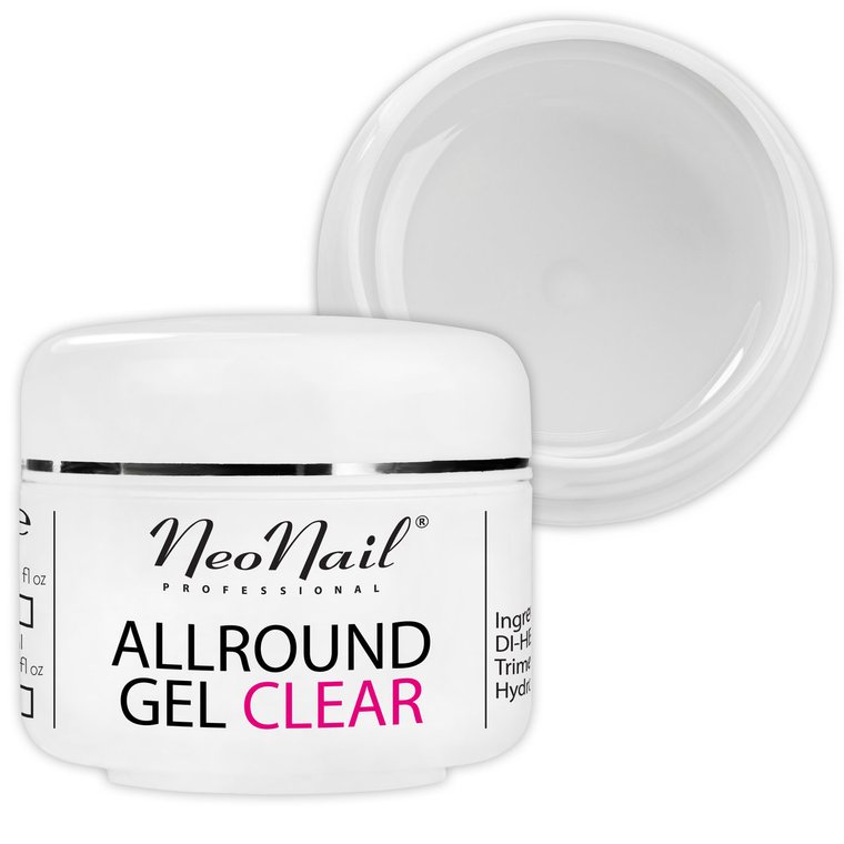 NEONAIL Żel Jednofazowy ALLROUND GEL CLEAR Przezroczysty 15 ml