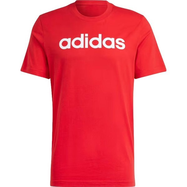 Koszulka męska Essentials Single Jersey Linear Embroidered Logo Adidas