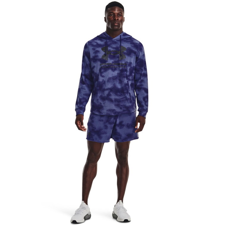 Męskie spodenki dresowe UNDER ARMOUR UA Rival Terry 6in Shorts - niebieskie