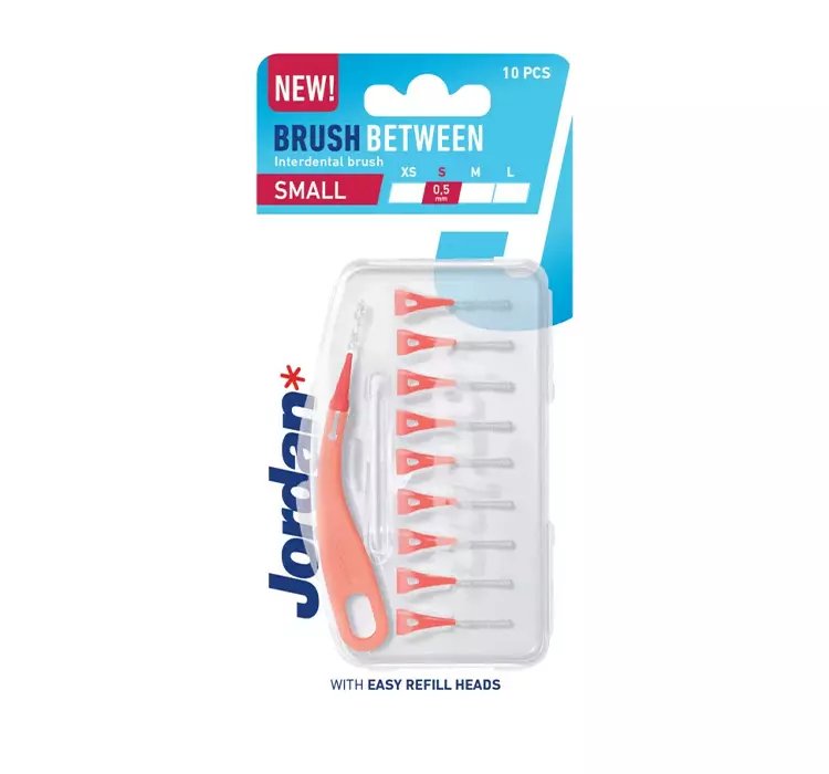 JORDAN BRUSH BETWEEN SZCZOTECZKI MIĘDZYZĘBOWE S 0,5MM 10 SZTUK