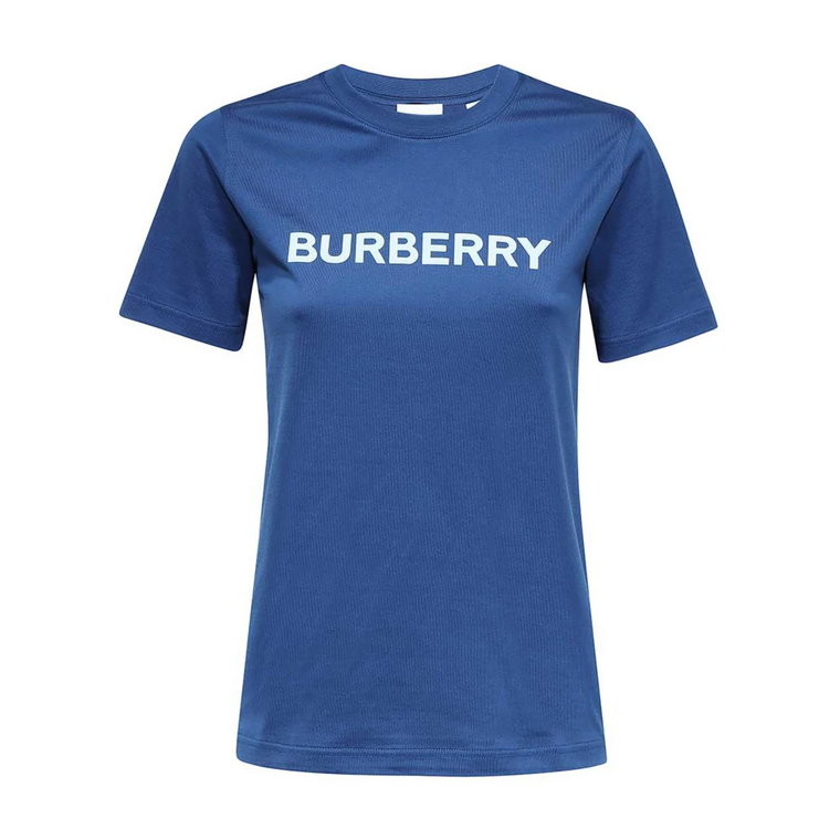 Niebieska koszulka - Regular Fit - Odpowiednia dla wszystkich temperatur - 96% bawełna - 4% elastan Burberry