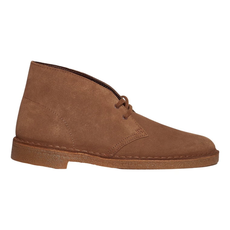 Marrone Zamszowe Botki Aw23 Clarks