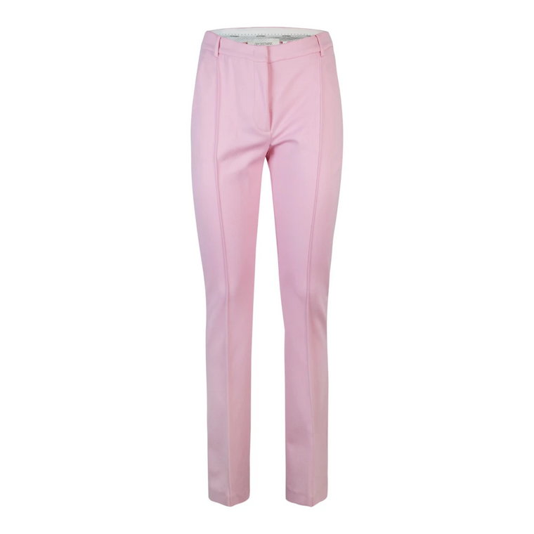 Różowe Spodnie Slim Fit Sportmax