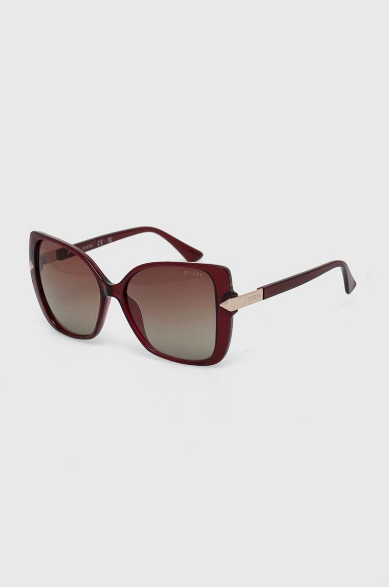 Guess okulary przeciwsłoneczne damskie kolor czerwony GU7820_5669F