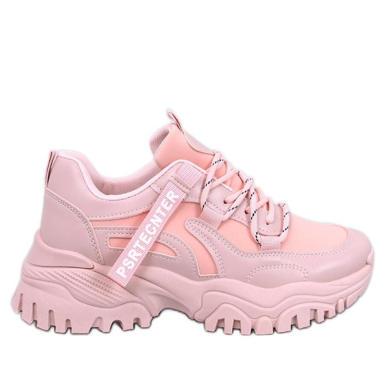 Sneakersy na koturnie Bains Pink różowe