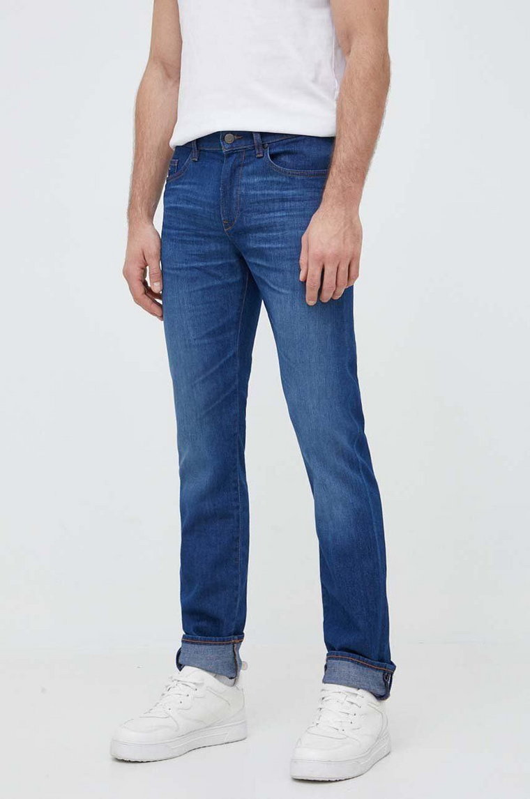 BOSS jeansy męskie kolor niebieski