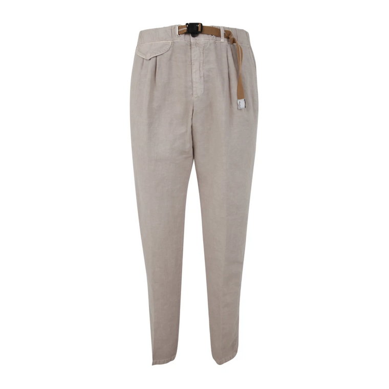 Slim-fit Trousers White Sand