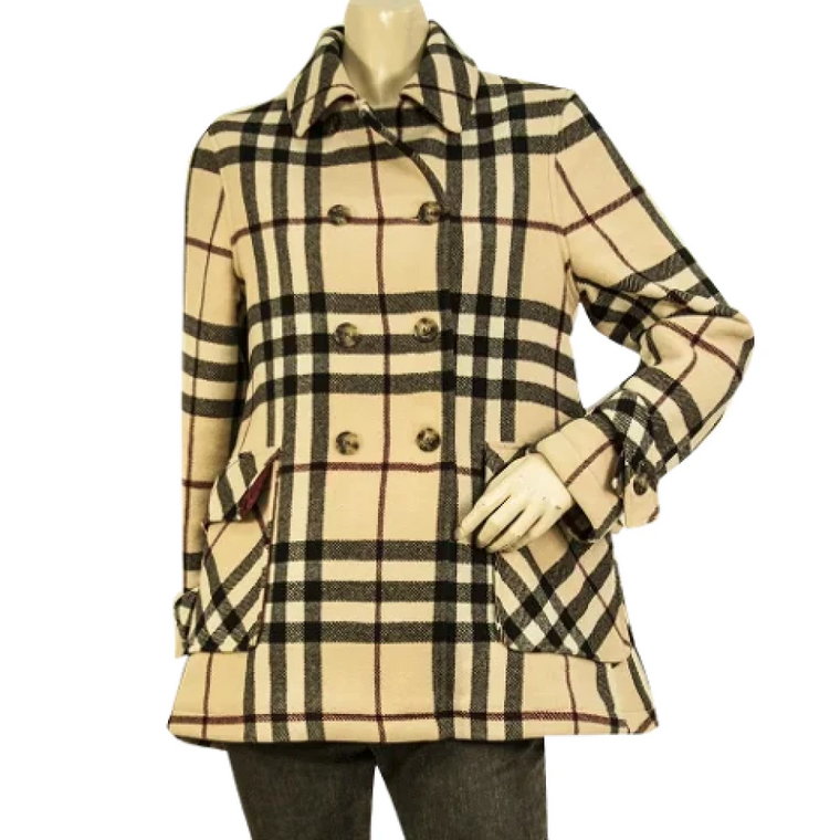 Pre-owned Wool outerwear Burberry Vintage