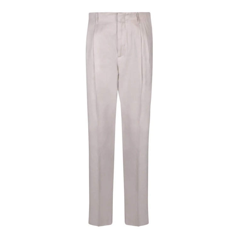 Białe lniane spodnie wiskoza Ss24 Lardini