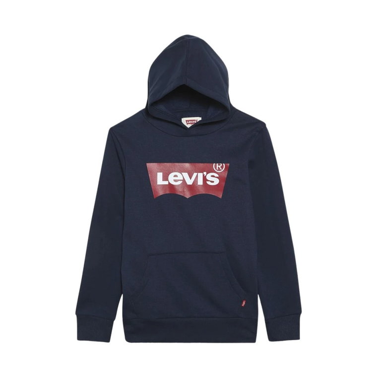 Bawełniany hoodie z nadrukiem na przodzie Levi's