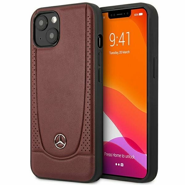 Mercedes MEHCP14SARMRE iPhone 14 6,1" czerwony/red hardcase Leather Urban Bengale