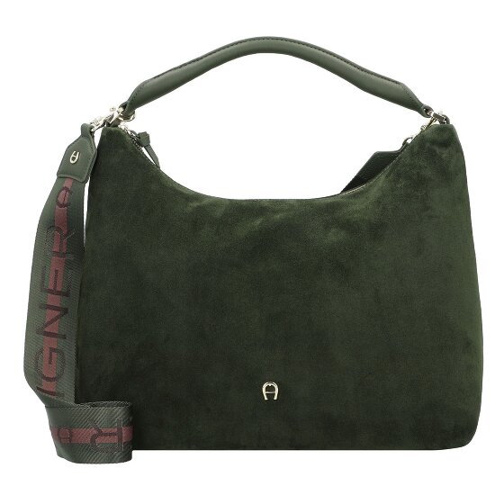 AIGNER Zita Torba na ramię Skórzany 37 cm hunter green