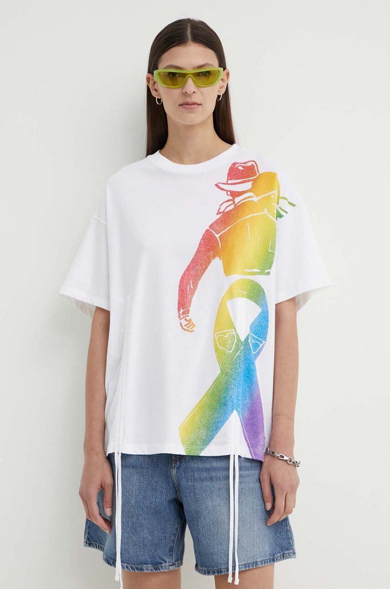 Levi's t-shirt bawełniany Pride damski kolor biały