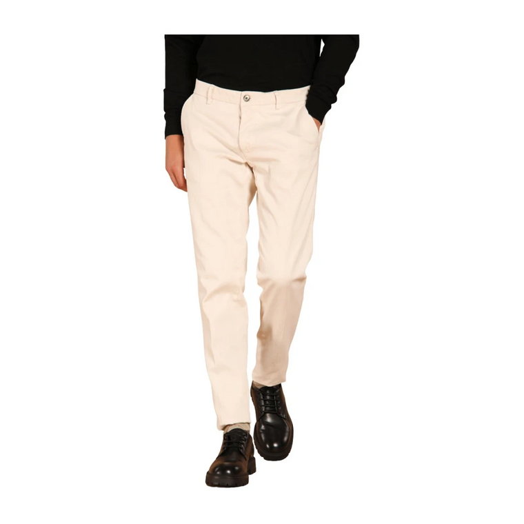 Białe Spodnie Chino Slim Fit Mason's