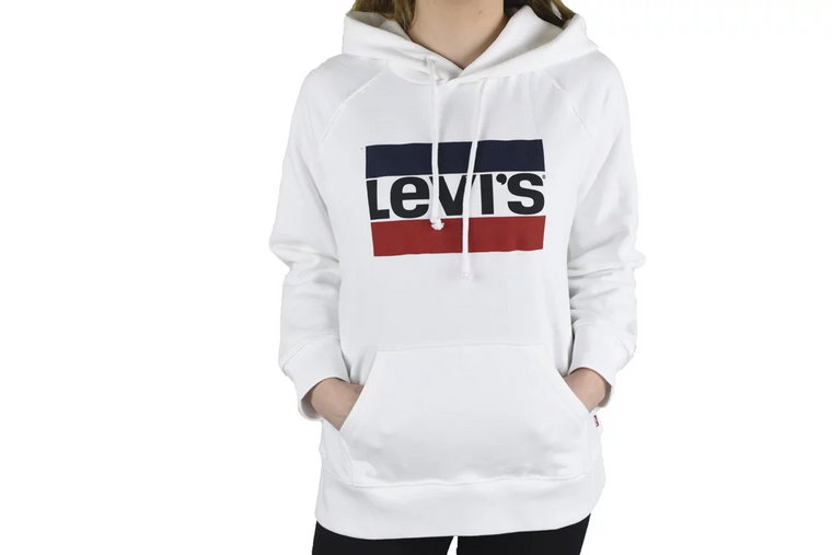 Levi's Sport Graphic Hoodie 359460001, Damskie, Białe, bluzy, bawełna, rozmiar: L