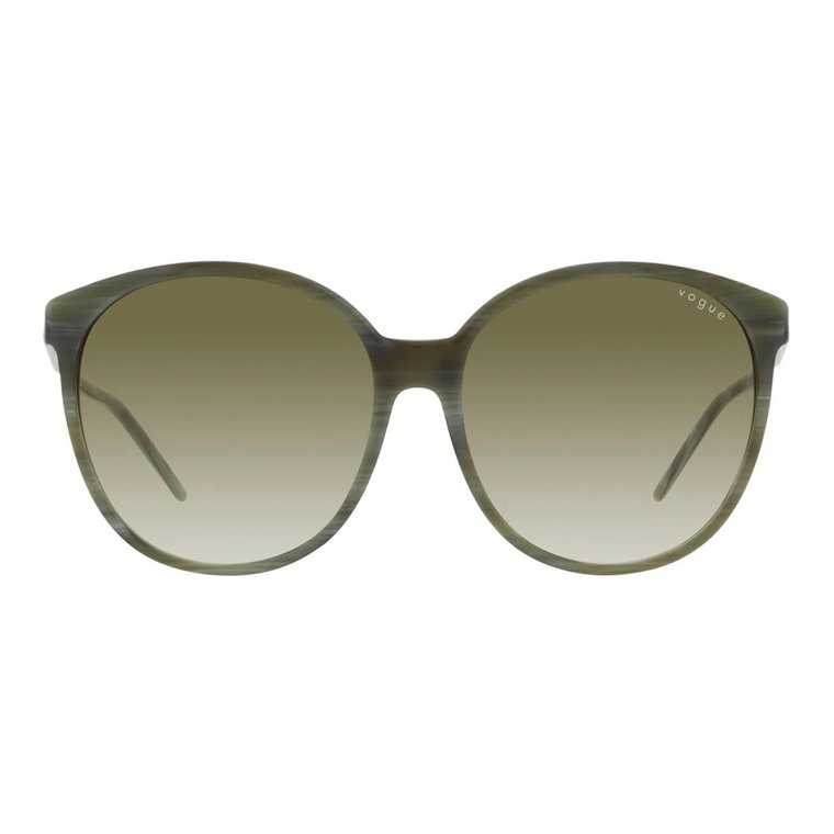 Phantos Zielone Okulary Przeciwsłoneczne z Jasnozielonymi Szkłami Vogue