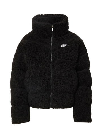 Nike Sportswear Kurtka zimowa  czarny / biały