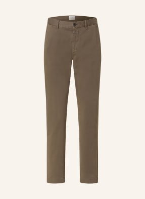 Closed Chinosy Clifton Slim Fit braun