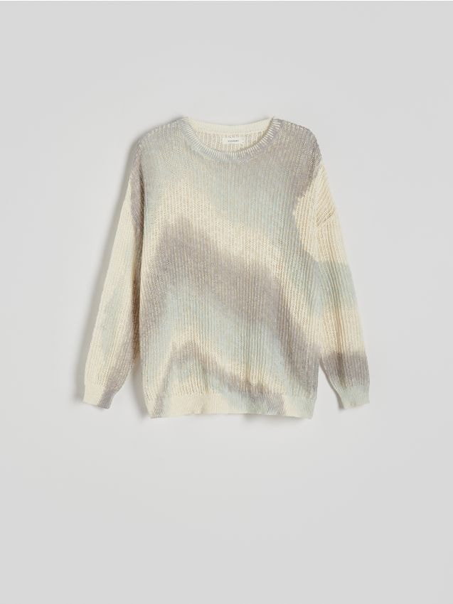 Reserved - Wzorzysty sweter - wielobarwny